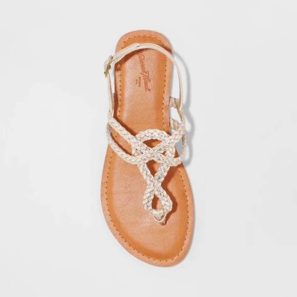 NEW Jana Braided Thong Ankle Strap Sandal Boho - Picture 3 of 6